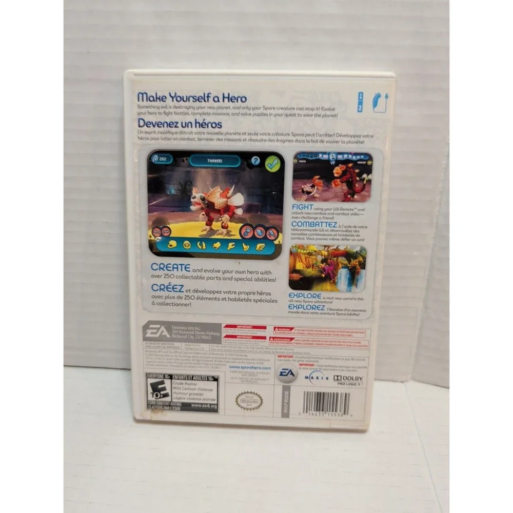 Spore Hero Wii Game With Manual And Case 2009